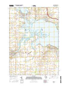 Omro 2016 topographic map thumbnail