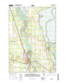 Necedah 2015 topographic map thumbnail