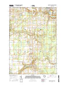 Oconto Falls South 2016 topographic map thumbnail
