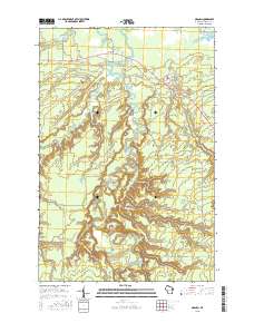 Odanah 2015 topographic map thumbnail