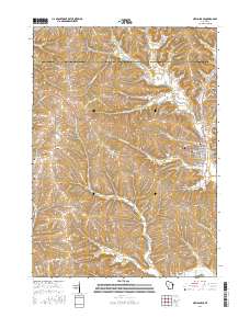 New Glarus 2016 topographic map thumbnail