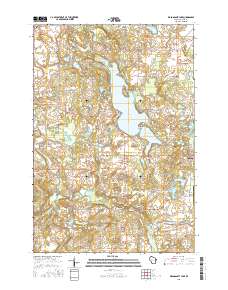 Wapogasset Lake 2015 topographic map thumbnail