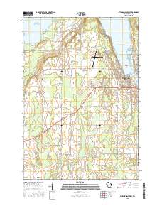 Sturgeon Bay West 2015 topographic map thumbnail