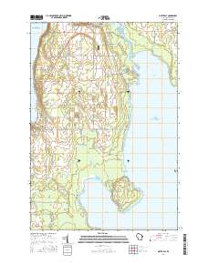 Sister Bay 2016 topographic map thumbnail