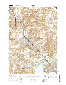Waunakee 2016 topographic map thumbnail
