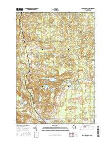 Wausaukee North 2016 topographic map thumbnail