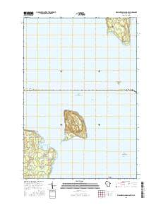 Washington Island NE 2016 topographic map thumbnail