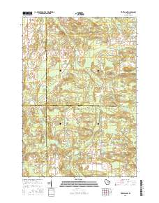 Tigerton NW 2015 topographic map thumbnail