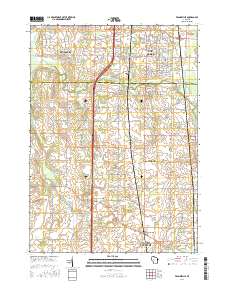 Franksville 2016 topographic map thumbnail