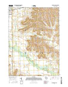 Brodhead East 2016 topographic map thumbnail