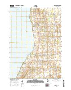 Brothertown 2015 topographic map thumbnail