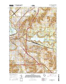 Eau Claire East 2015 topographic map thumbnail