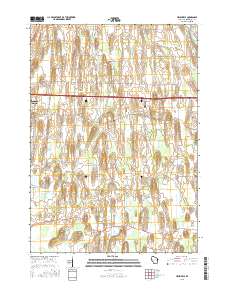 Helenville 2015 topographic map thumbnail