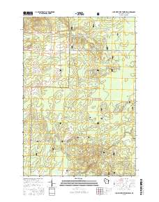 Jump River Fire Tower SW 2015 topographic map thumbnail