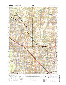 Menomonee Falls 2015 topographic map thumbnail