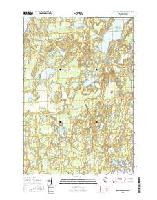 Lac du Flambeau SW 2015 topographic map thumbnail