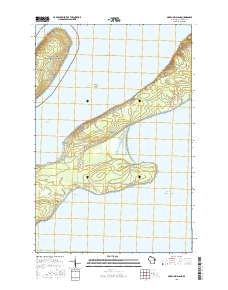 Madeline Island 2015 topographic map thumbnail