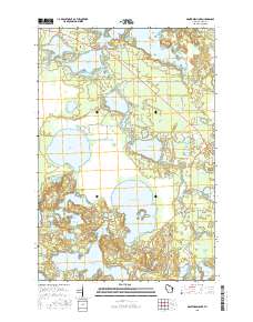 Manitowish Lake 2015 topographic map thumbnail