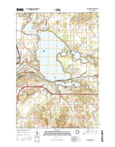 Lake Wissota 2015 topographic map thumbnail