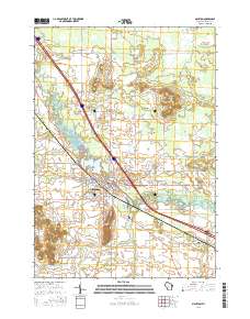 Mauston 2016 topographic map thumbnail