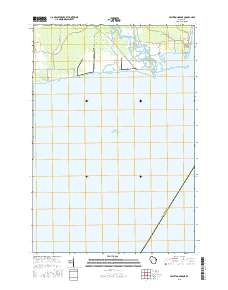 Peshtigo Harbor 2015 topographic map thumbnail