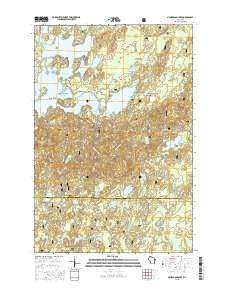 Namekagon Lake 2015 topographic map thumbnail