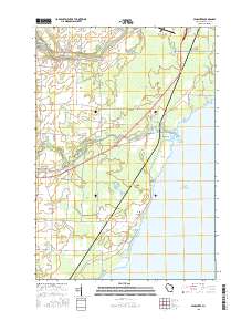 Pensaukee 2015 topographic map thumbnail