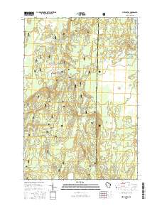 Pike Lake SE 2015 topographic map thumbnail