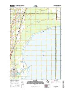 Oconto East 2015 topographic map thumbnail