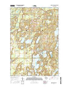 Minong Flowage 2015 topographic map thumbnail