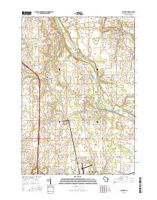 Mishicot 2015 topographic map thumbnail