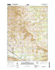 Reedsburg East 2016 topographic map thumbnail