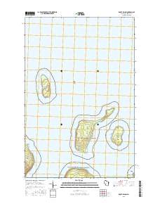 Rocky Island 2015 topographic map thumbnail