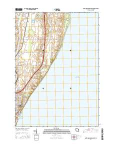Port Washington East 2016 topographic map thumbnail