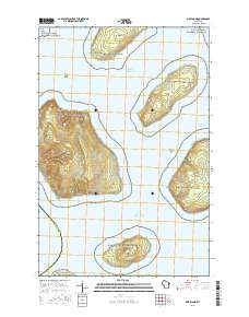 Oak Island 2015 topographic map thumbnail