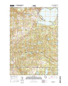Shell Lake 2015 topographic map thumbnail