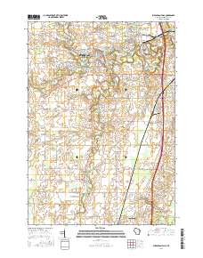 Sheboygan Falls 2016 topographic map thumbnail