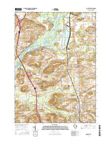 Poynette 2016 topographic map thumbnail