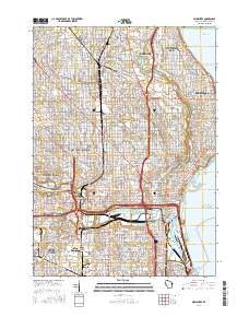 Milwaukee 2016 topographic map thumbnail