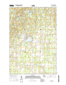 Rib Lake 2015 topographic map thumbnail