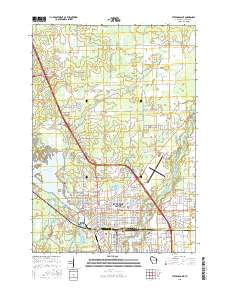 Stevens Point 2015 topographic map thumbnail