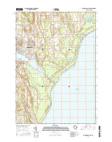Sturgeon Bay East 2015 topographic map thumbnail