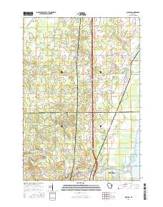 Suamico 2016 topographic map thumbnail