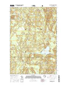 Totagatic Lake 2015 topographic map thumbnail