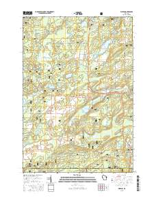 Wabeno 2015 topographic map thumbnail