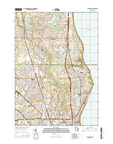 Thiensville 2016 topographic map thumbnail
