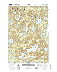 Tenderfoot Lake 2015 topographic map thumbnail