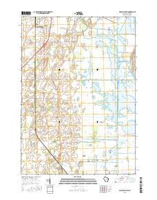Waupun South 2015 topographic map thumbnail