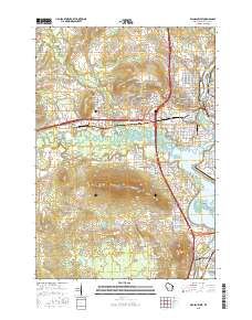 Wausau West 2015 topographic map thumbnail