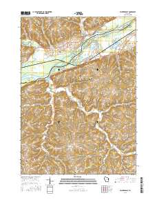 Wauzeka East 2016 topographic map thumbnail